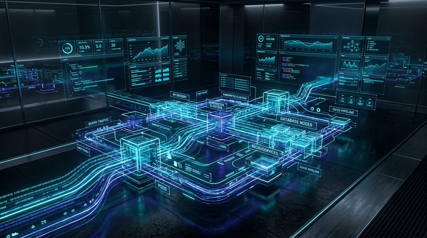 JAYSAL-TECH Cloud Infrastructure Holographic 3D Architecture